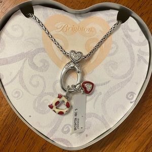 Brighton necklace with two charms.  Brand new